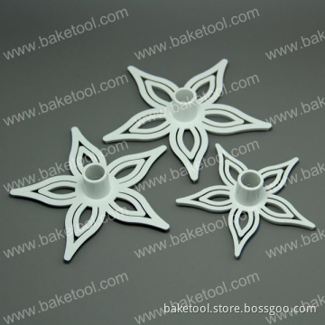 3pcs Different Size Gum Paste Flowers Overlapping Petel for Cake Decoration